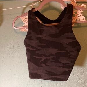 Athleta Conscious Crop Camo Print Bra